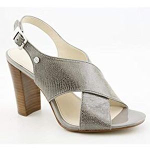 Calvin Klein Jill Gray Metallic Sandal Size 9